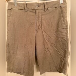 Lululemon Men’s Flat Front Shorts 11” | Size 30 | Dark Tan